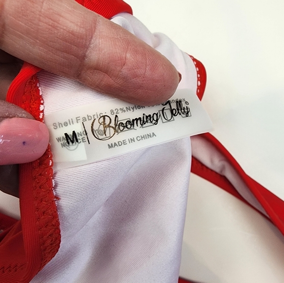 New Red Thong Bikini Thong Bottom  276 Size M - Picture 5 of 5